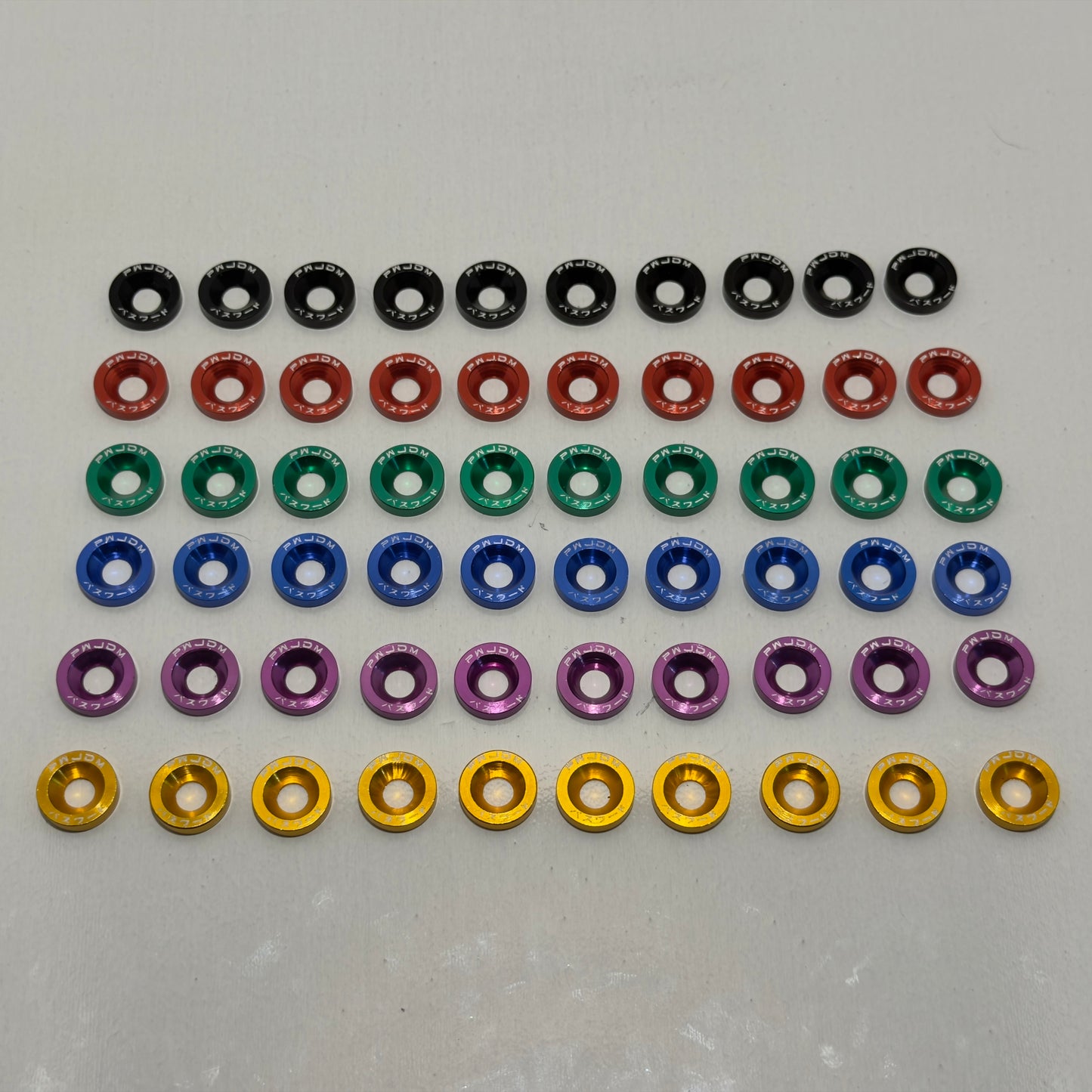 Universal M6 Engine Bay Dress Up Washers & Bolts (5 Pack)