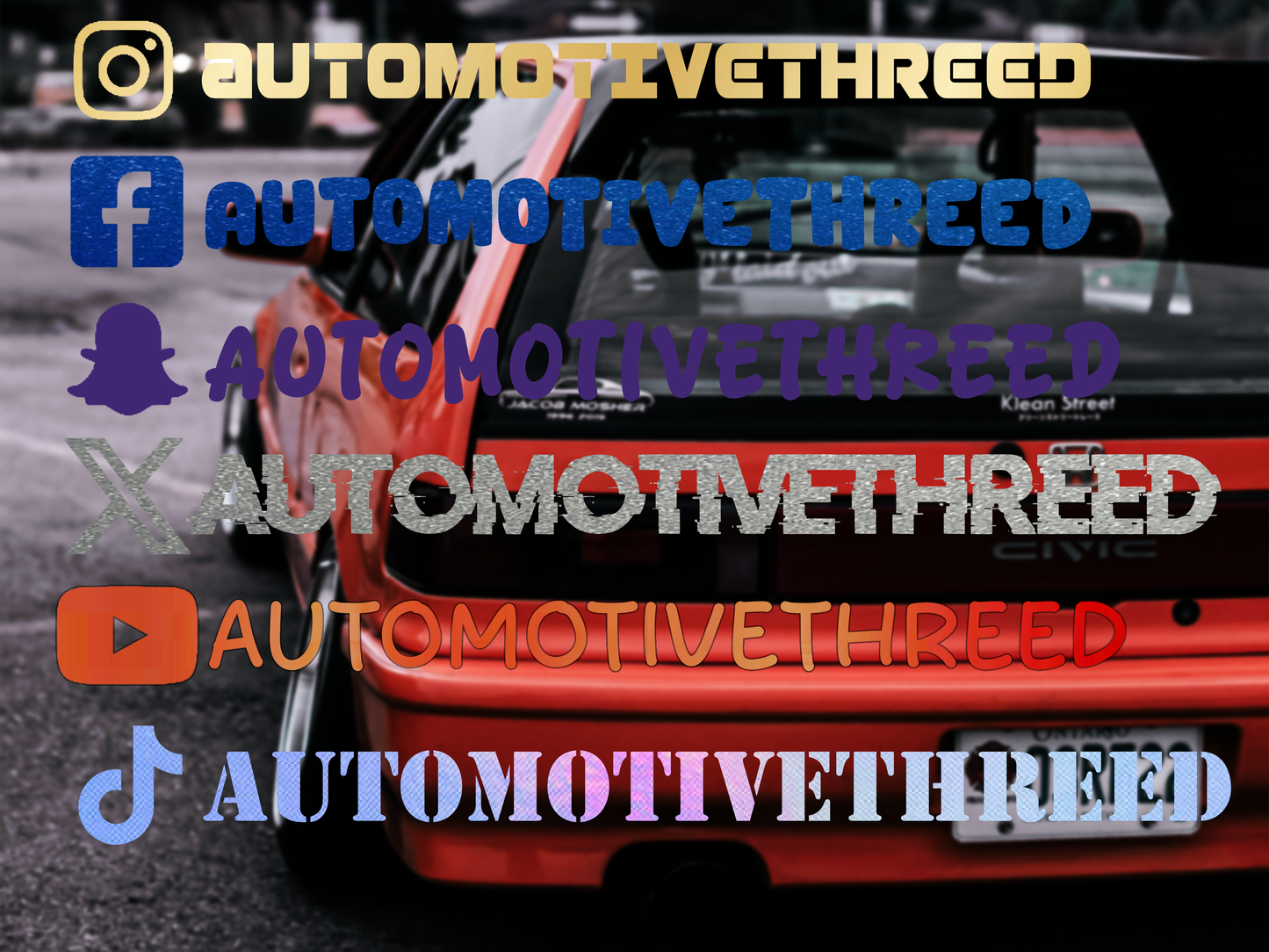 Custom Social Media Sticker