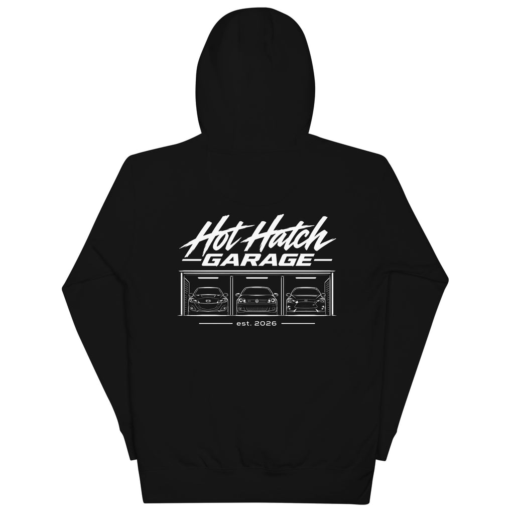 Hot Hatch Garage Premium Merch Hoodie Black