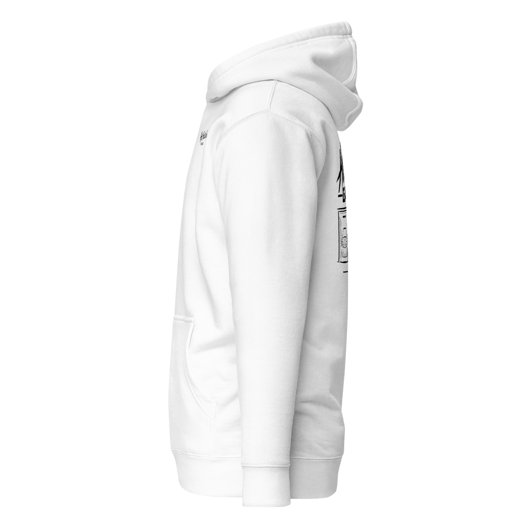 Hot Hatch Garage Premium Merch Hoodie White